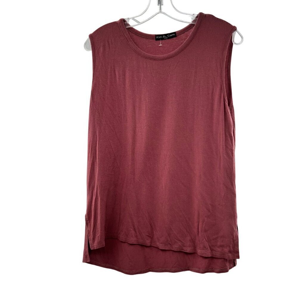 Kim & Cami Women's Sleeveless Top Mauve Size Small
